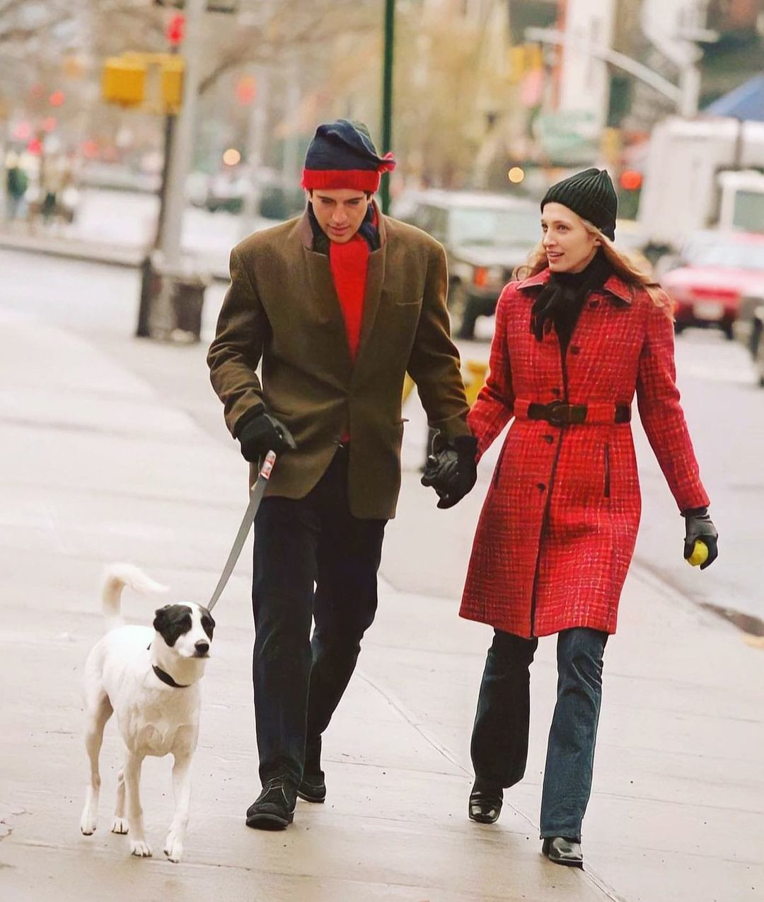 Το ζευγάρι σε βόλτα με τον σκύλο του στη Νέα Υόρκη/Φωτογραφία: Getty Images