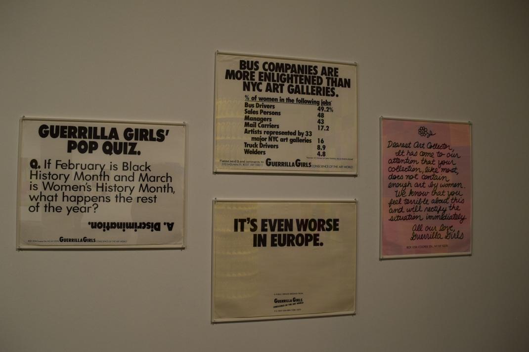 Πόστερ των  Guerrilla Girls / Φωτογραφία: Μάγδα Γεωργιάδου  