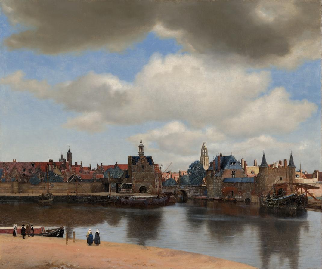  View of Delft, Johannes Vermeer, 1660-61, oil on canvas. Mauritshuis, The Hague 