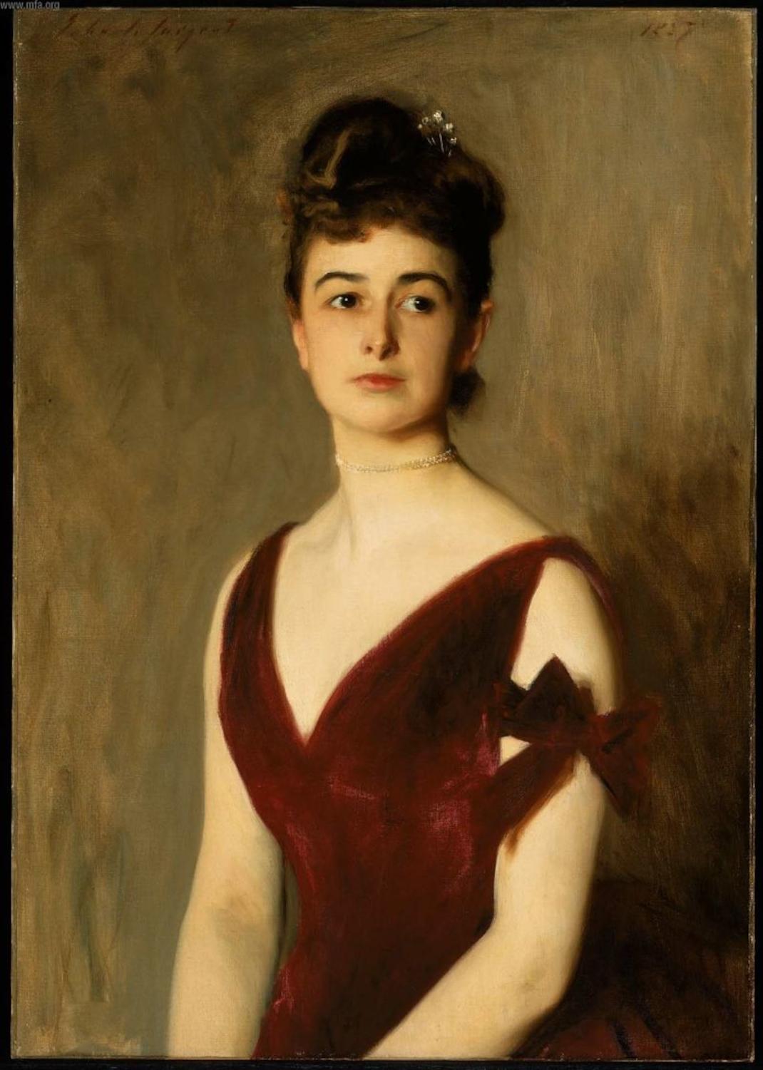 John Singer Sargent, Mrs. Charles E. Inches (Louise Pomeroy), 1887 /@