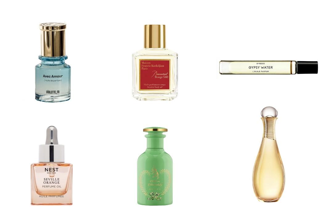 Violette_FR Avec Amour﻿Maison Francis Kurkdjian Baccarat Rouge 540 Scented Body OilByredo Gypsy Water Roll-On Perfumed OilNest New York Seville Orange Perfume OilGucci The Alchemist’s Garden Ode On Melancholy Perfume OilDior J'adore Huile Divine