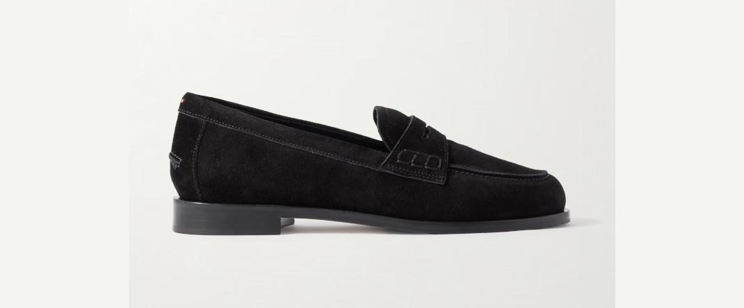 Σουέτ μαύρα loafers Aeyde