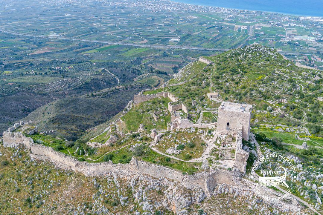 Ο Ακροκόρινθος το επιβλητικό κάστρο της Πελοποννήσου