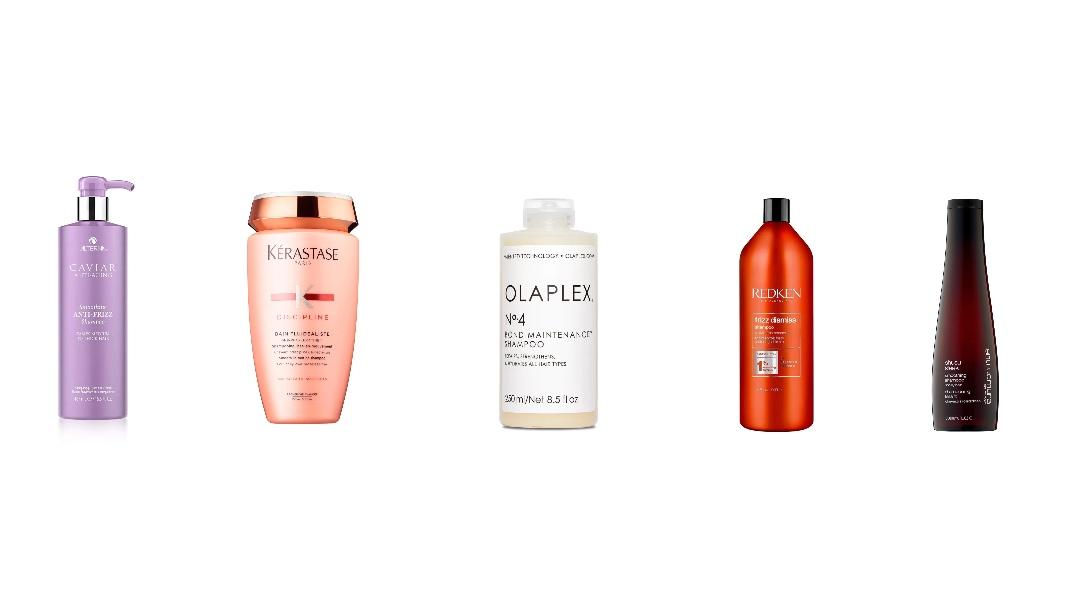 Alterna Haircare Caviar Smoothing Anti-Frizz ShampooKérastase Paris Discipline Sulfate Free Smoothing ShampooOlaplex No.4 Bond Maintenance ShampooRedken Frizz Dismiss Sulfate-Free ShampooShu Uemura Shusu Sleek Smoothing Shampoo