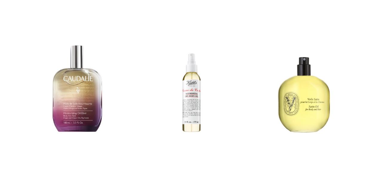 Caudalie Moisturizing Oil ElixirKiehl's Crème de Corps Nourishing Dry Body Oil&nbsp;Diptyque Satin Oil Hair &amp; Body