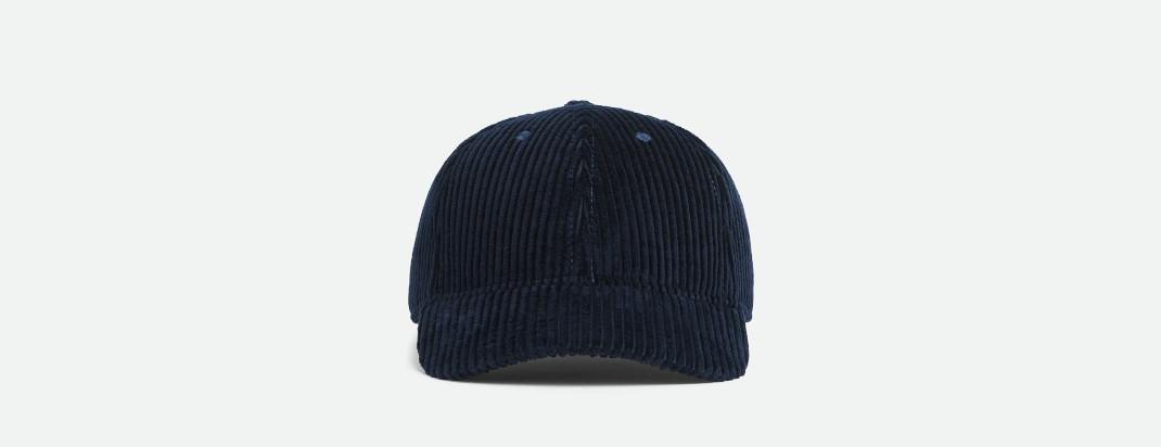 Κοτλέ baseball hat σε midnight blue Bottega Veneta