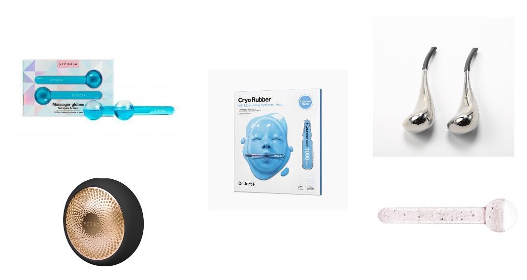 Sephora Collection, Targeted Pores KitFOREO, UFO 2 Device for an Accelerated Mask Treatment (Various Shades)Dr.Jart+ Cryo Rubber With Moisturizing Hyaluronic AcidHarouls, Cryotherapy WandsCatrice, Holiday Skin Cooling Facial Globe