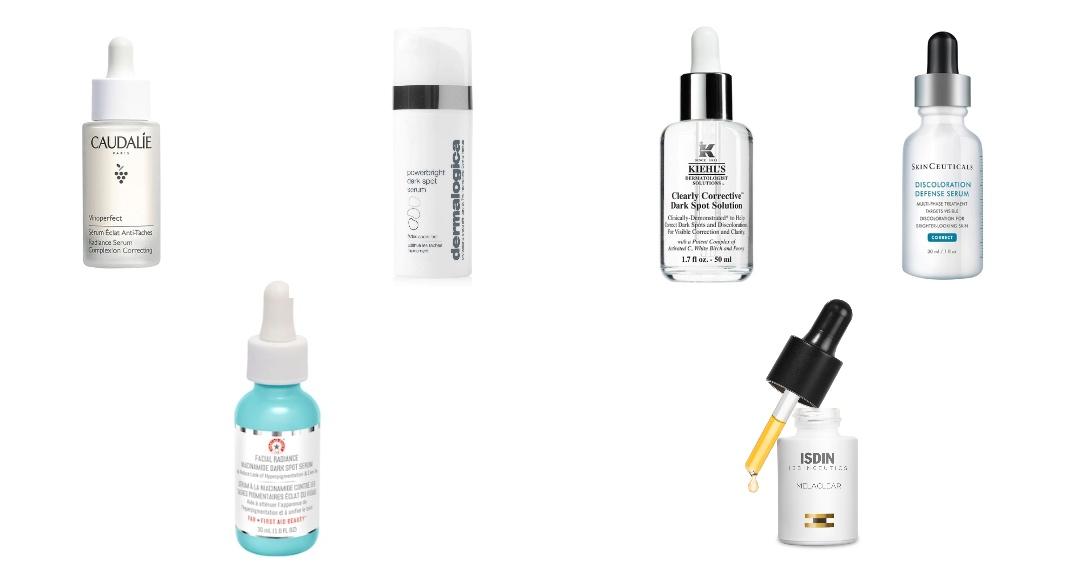 Caudalie Vinoperfect Serum Eclat Anti-tachesDermalogica PowerBright Dark Spot SerumKiehl's Clearly Corrective Dark Spot SolutionSkinceuticals﻿Discoloration DefenseFirst Aid Beauty Facial Radiance Niacinamide Dark Spot SerumISDINMelaclear Dark Spot Correcting Serum with Vitamin C