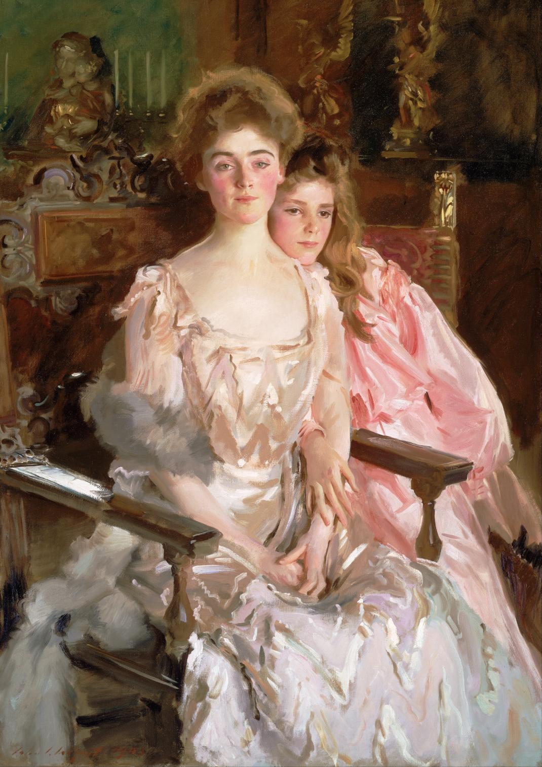 John Singer Sargent, Mrs. Fiske Warren (Gretchen Osgood) and Her Daughter Rachel, 1903 /@