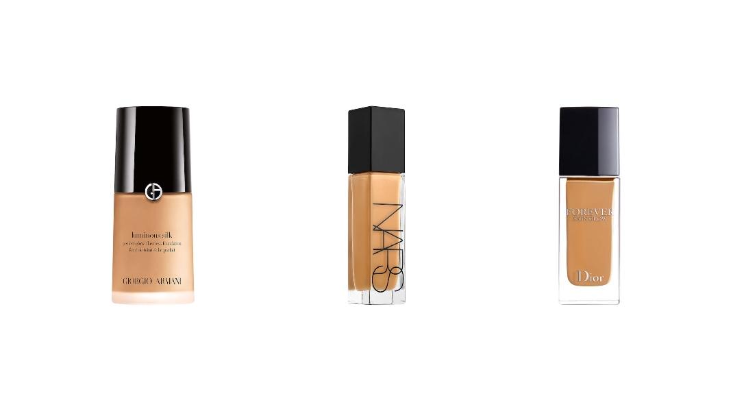 Armani Beauty Luminous Silk Perfect Glow Flawless Oil-Free FoundationNARS Natural Radiant Longwear FoundationDior Forever Skin Glow Foundation SPF 15