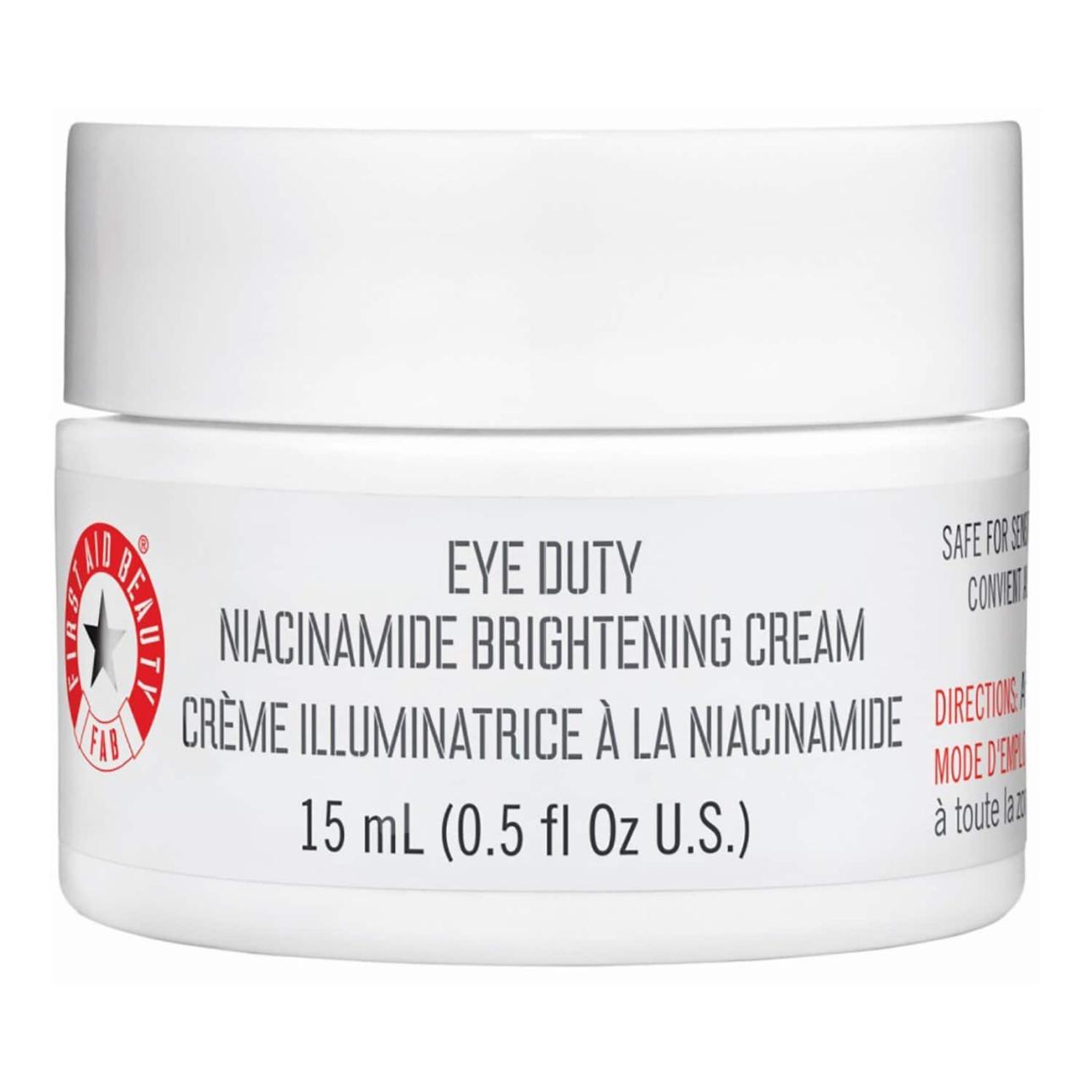 First Aid Beauty, EYE DUTY NIACINAMIDE BRIGHTENING CREAM