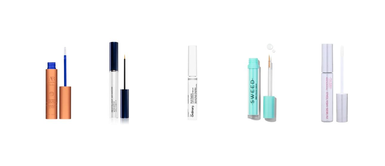 Augustinus Bader The Eyebrow and Lash Enhancing SerumRevitalash, Advanced Lash SerumThe Ordinary, Multi-Peptide Lash and Brow SerumSweed Eyelash Growth SerumShiseido&nbsp;-&nbsp;Professional Adenovital Eyelash Serum