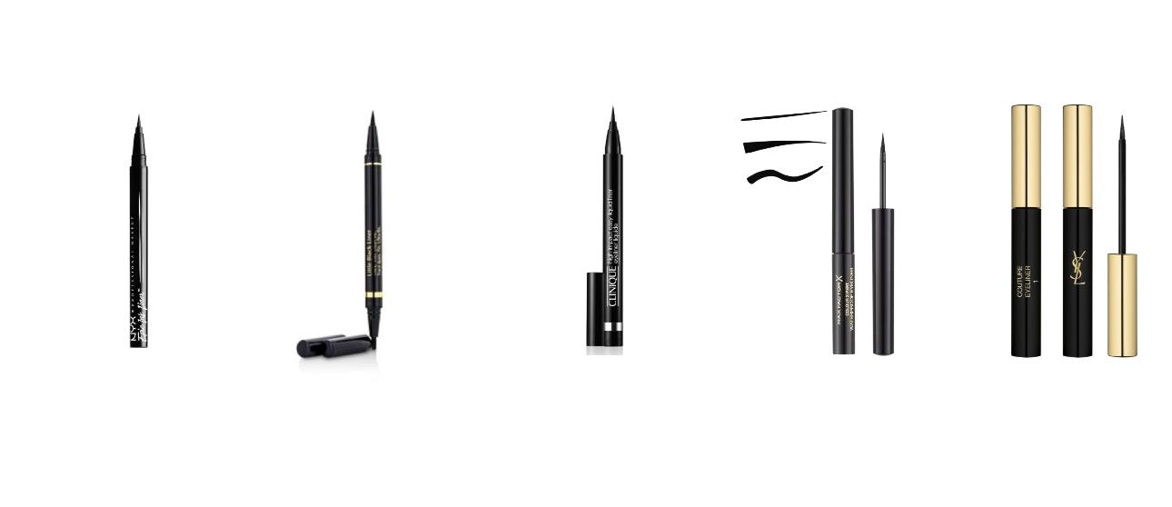 NYX, Epic InkEstée Lauder, Little Black LinerClinique, High Impact Easy Liquid LinerMax Factor Colour X-Pert Waterproof EyelinerYSL, Couture Eyeliner