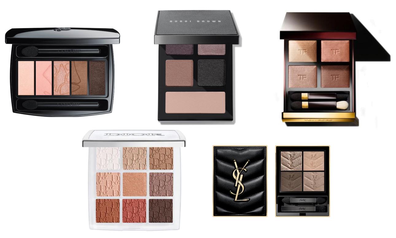 Lancôme Hypnôse Eye Palette - 01 French NudeBobbi Brown The Essential Multicolor Eye Shadow Palette&nbsp;Tom Ford Color Collection Dior  Backstage Eyeshadow Palette Yves Saint Laurent Couture Baby Clutch Eye Shadow Palette