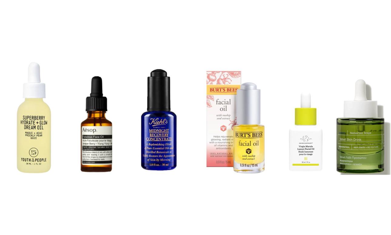 Youth to the People Superberry Hydrate + Glow Dream OilAesop Fabulous Face OilKiehl's Midnight Recovery Concentrate Moisturizing Face OilBurt's Bees Facial Oil with Rosehip Seed ExtractDrunk Elephant Virgin Marula Luxury Facial OilKorres Santorini Grape