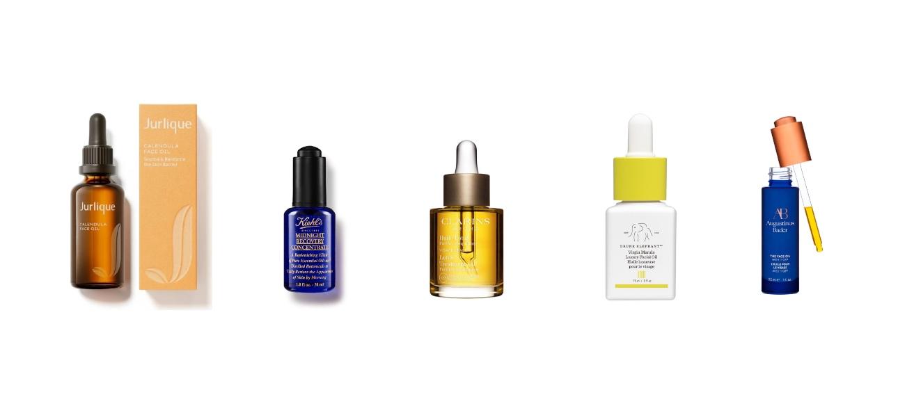 Jurlique, Calendula OilKiehl's, Midnight Recovery Concentrate OilClarins, Facial OilDrunk Elephant, Facial OilAugustinus Bader, Facial Oil