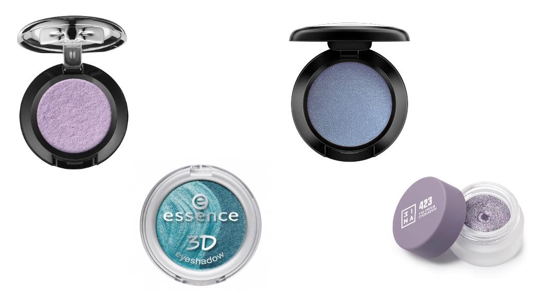 Nyx Professional Makeup Prismatic Σκιά Ματιών Whimsical&nbsp;essence 3D duo eye shadow 06 irresistible mermaid&nbsp;MAC Small Eye Shadow- Frost, Tilt3INA Makeup The Cream Eyeshadow- 423, Lilac