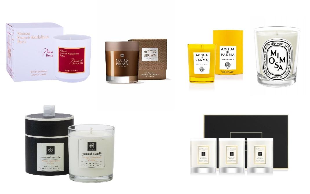 Maison Francis Kurkdjian&nbsp;Molton Brown Black Pepper Acqua di Parma, Luce di ColoniaDiptyque, MimosaApivita, Natural CandleJo Malone 3 mini αρωματικά κεριά για το σπίτι