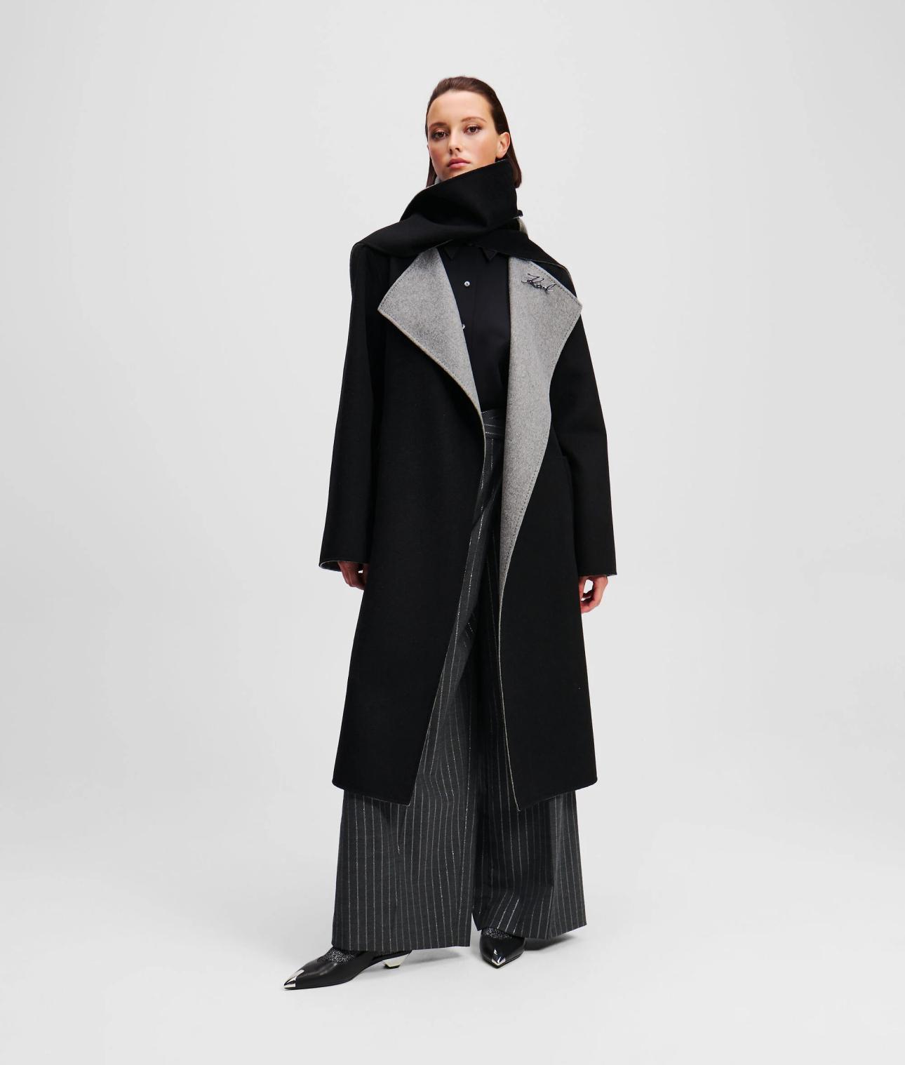 Scarf coat Karl Lagerfeld