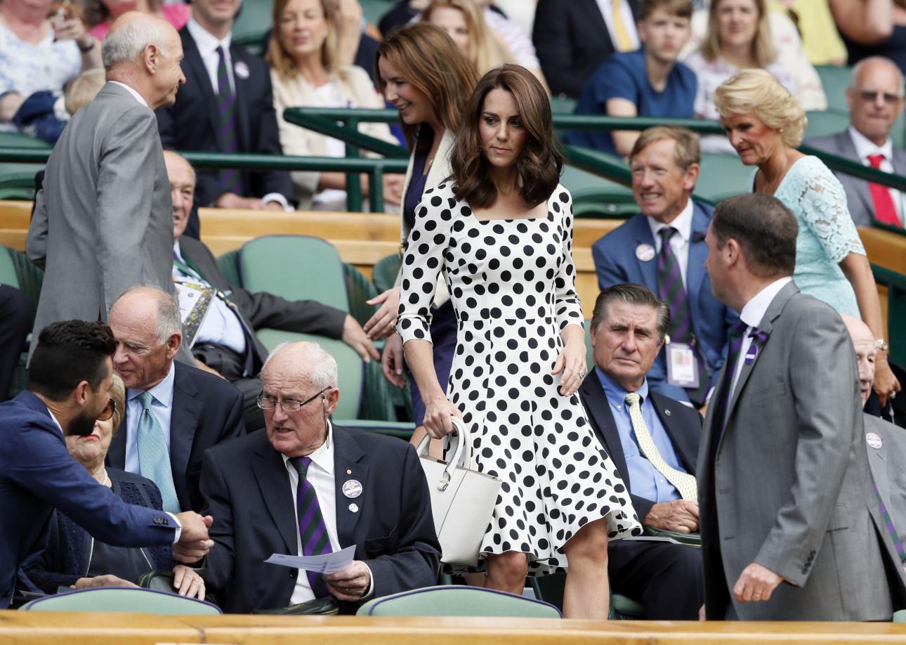  Φωτογραφία/APΗ Κέιτ Μίντλετον στο Wimbledon το 2017