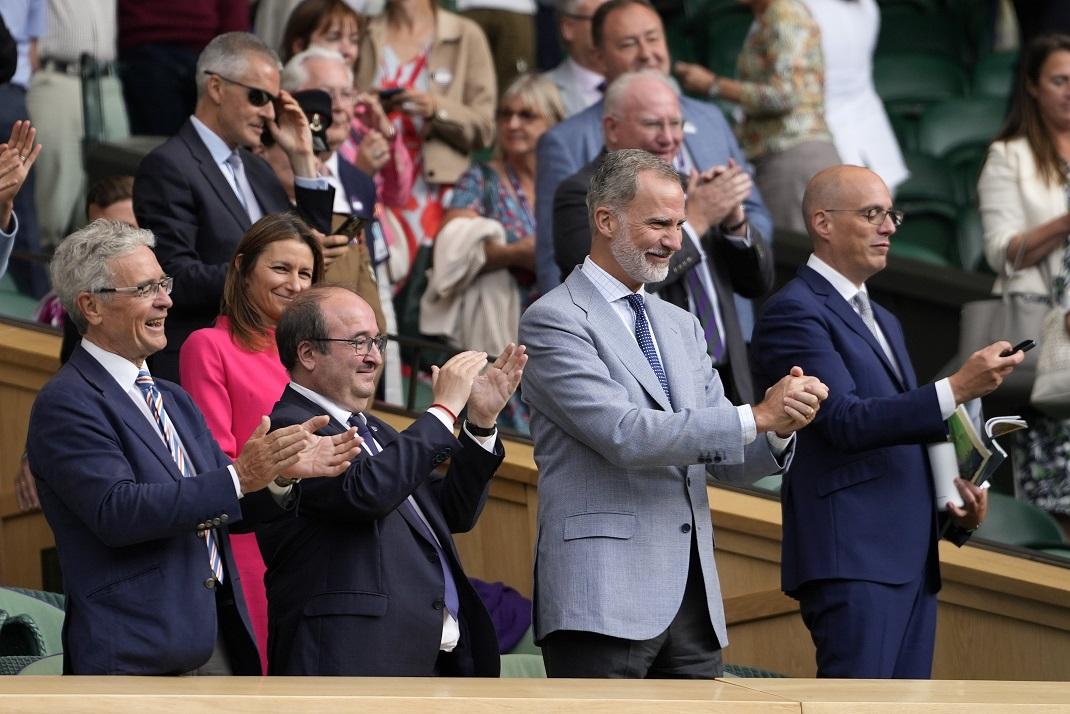 Ο βασιλιάς Φελίπε στο Γουίμπλεντον/ AP Images