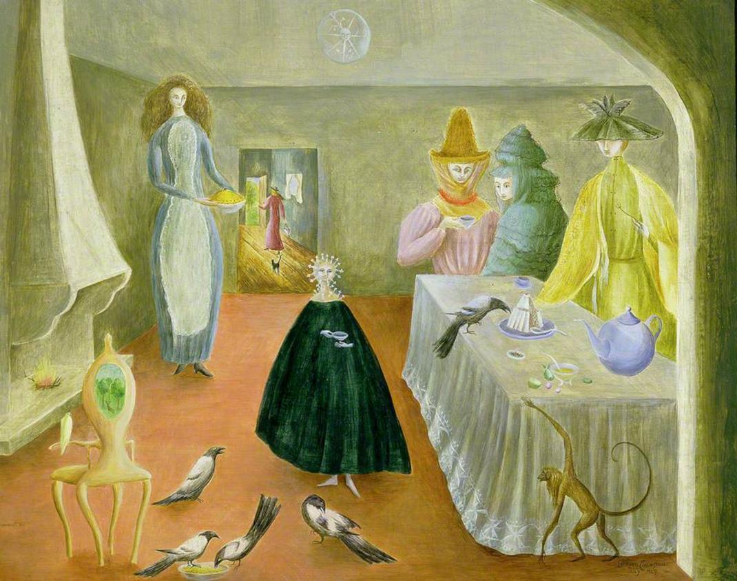 Leonora Carrington -The Old Maids /© ARS, NY and DACS, London 2022. Photo credit: Robert and Lisa Sainsbury Collection, Sainsbury Centre for Visual Arts,