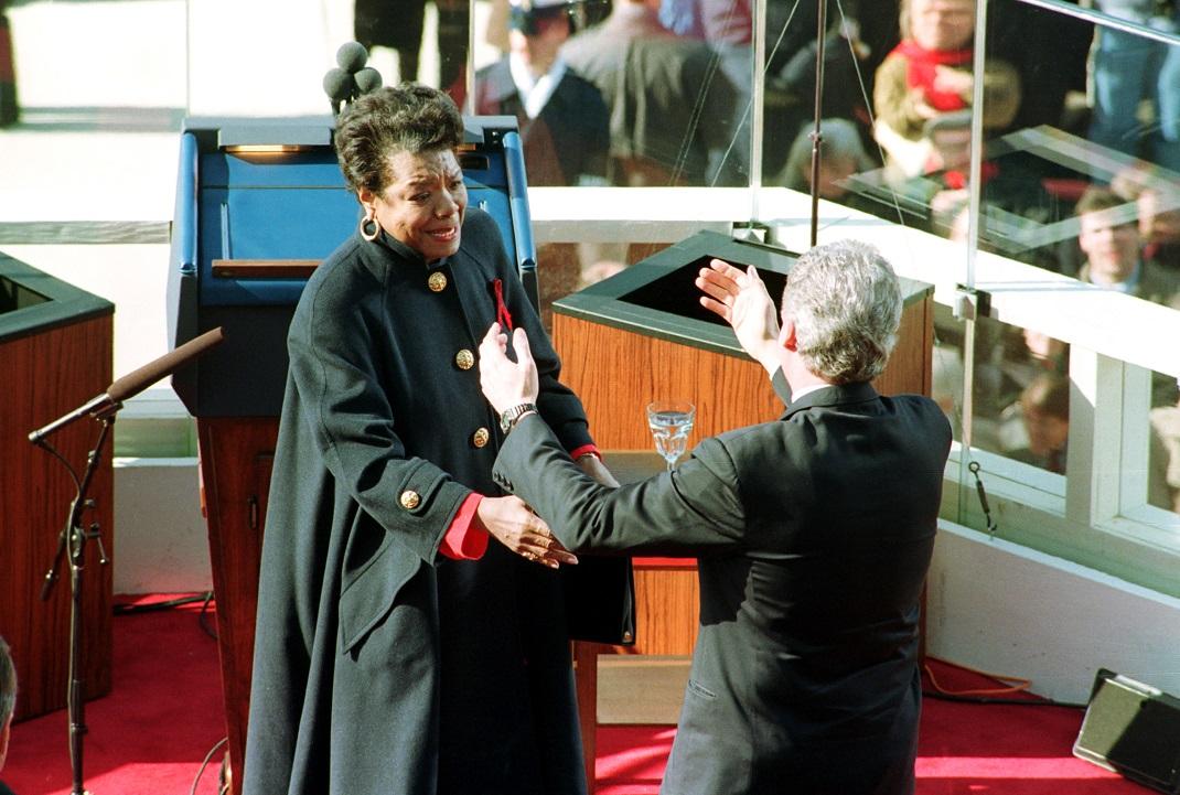 Maya Angelou και Bill Clinton, Φωτογραφία: AP Images