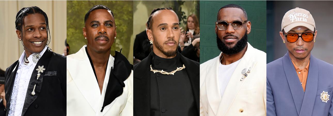 Asap Rocky, Colman Domingo, Lewis Hamilton, LeBron James, Pharrell Williams/ AP Images