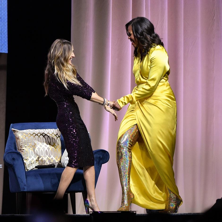 Η Michelle Obama με την Sarah Jessica Parker