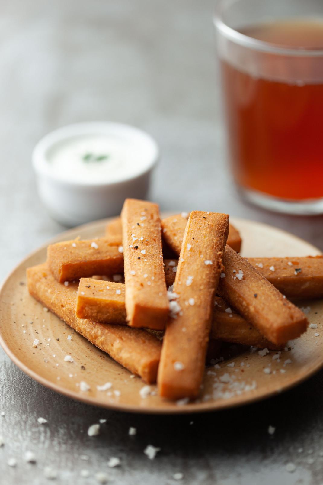 Τηγανιτές Panelle με αλάτι