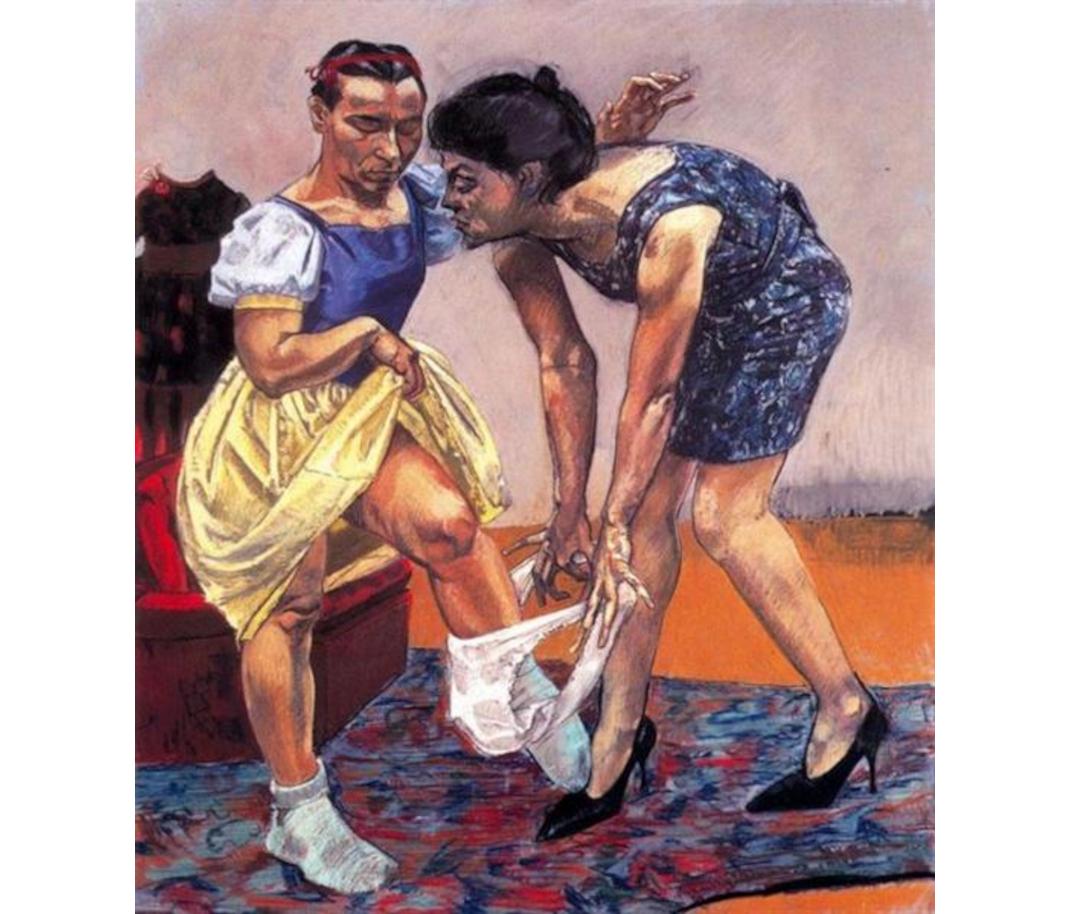   Paula Rego  "Snow White and her Stepmother" (1995) /Wikiart