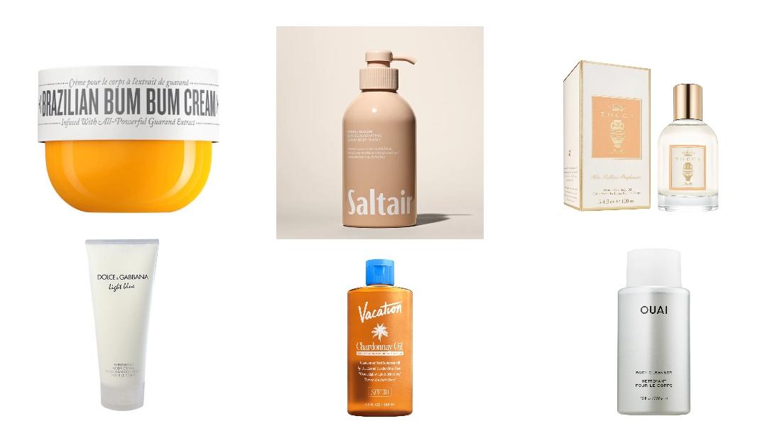 Sol de Janeiro Brazilian Bum Bum CreamSaltair Santal Bloom Body WashTocca Giulietta Scented Body OilDolce &amp; Gabbana Light Blue Body CreamVacation Chardonnay OilOUAI Body Cleanser