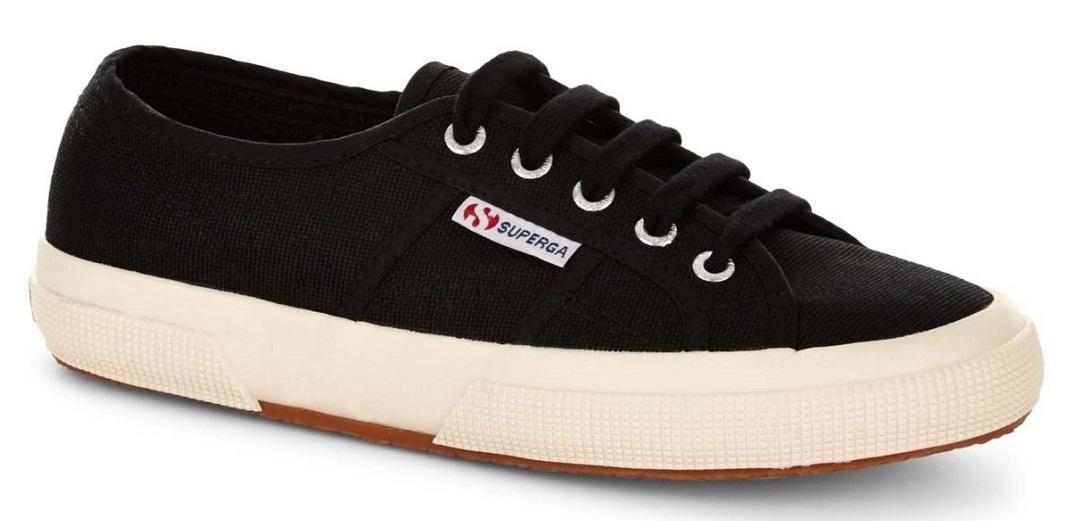 μαύρα sneakers Superga