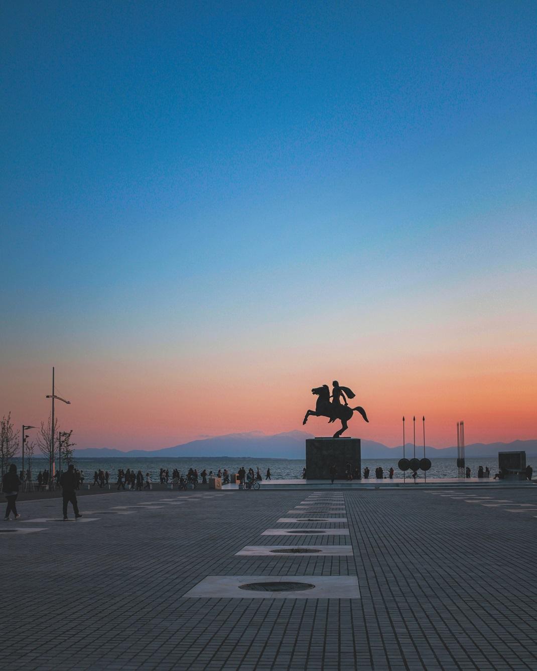 Το άγαλμα του Μεγάλου Αλεξάνδρου στην Παραλία της Θεσσαλονίκης/ Unsplsh/ Nafsika G.