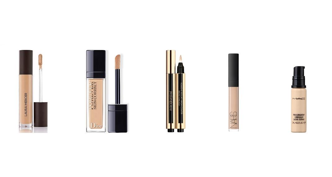 Laura Mercier, Flawless Fusion Ultra-Longwear ConcealerYves Saint Laurent, Touche ÉclatNARS, Creamy ConcealerDior, Forever Skin CorrectM·A·C, Pro Longwear ConcealerΗ σειρά με την οποία έχουν μπει τα προϊόντα είναι τυχαία.