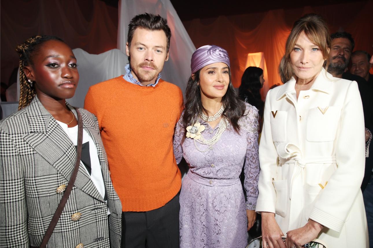 Oumy Bruni-Garrell, Harry Styles, Salma Hayek και Carla Bruni/ Getty Images