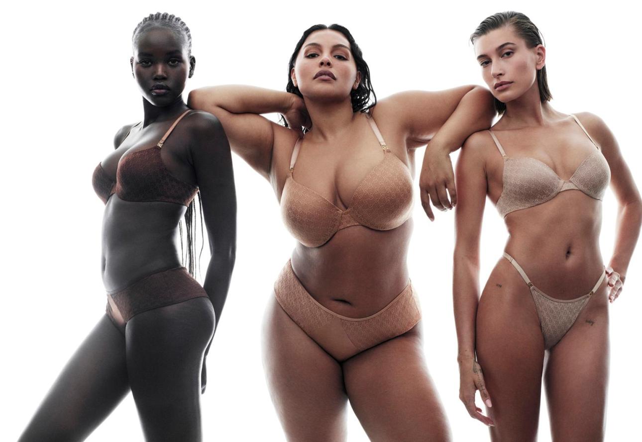 Adut Akech, Paloma Elsesser, Hailey Bieber