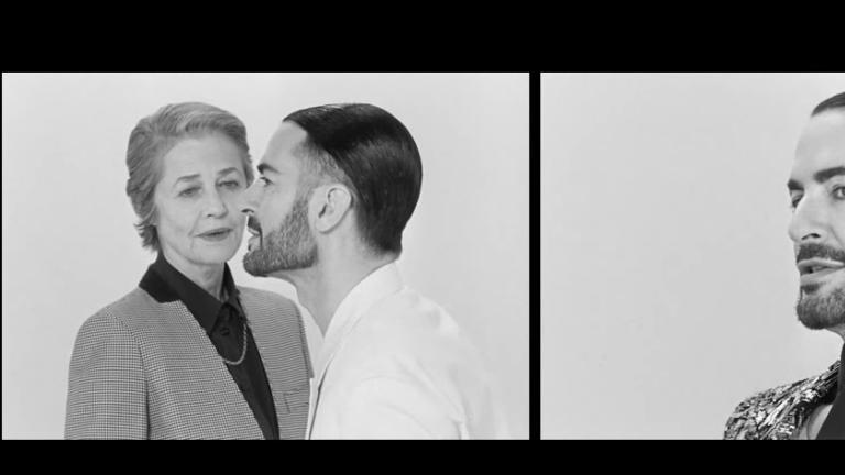 Marc Jacobs και Charlotte Rampling στην καμπάνια του Givenchy