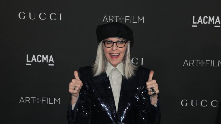 H Diane Keaton με Gucci κοστούμι