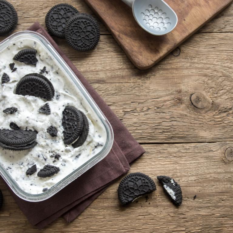 Παγωτό με μπισκότα oreo